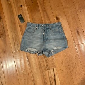 target brand wild fable denim cut off shorts nwt